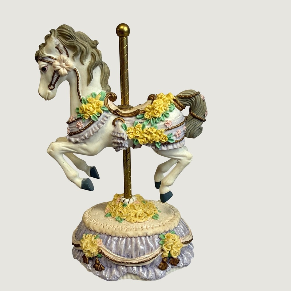 Heritage House Melodies County Fair Carousel Horse Let Me Call You Sweetheart